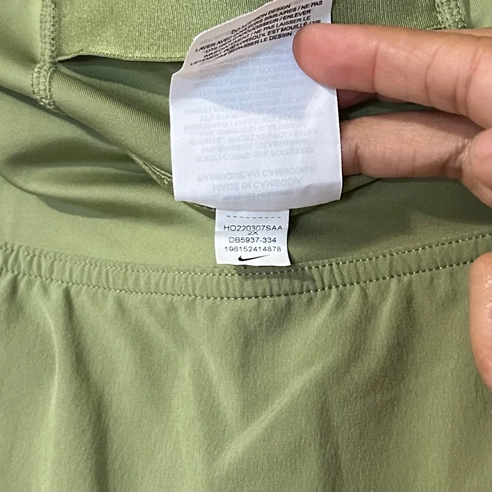 Nike Dri-FIT Golf Tennis Skort 2X Green Athletic Active Pickleball Plus Sporty